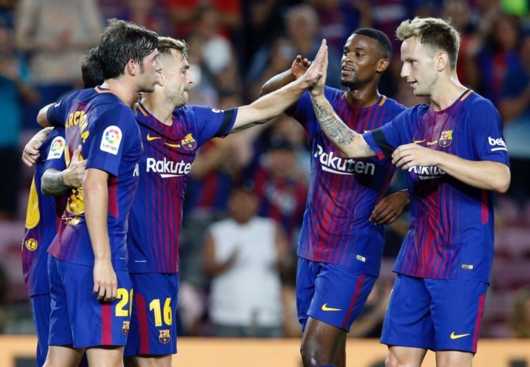 Esultanza Barcellona 2017/18