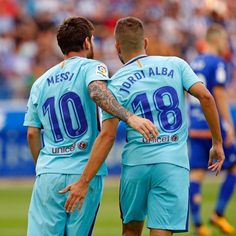 Messi e Jordi Alba, Barcellona 2017/18