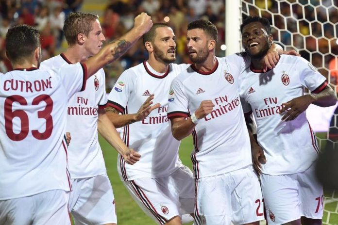 Esultanza Milan 2017/18